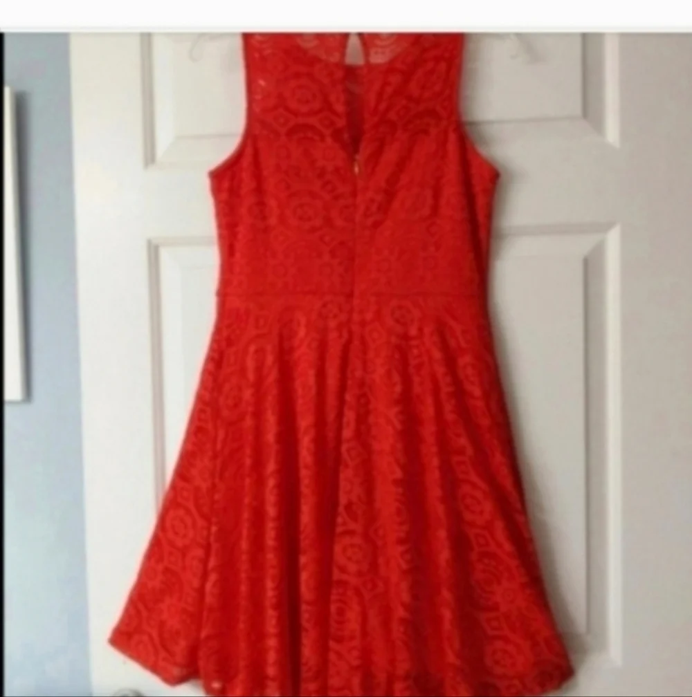 Spring Dress Red lace dress cocktail Dressy elegant Thalia SodiRed lace dress  S - Picture 12 of 15